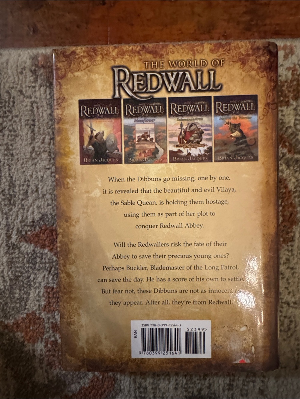 Redwall: The Sable Queen by Brian Jacques - Illustrated Hardcover - Picture 2 of 5